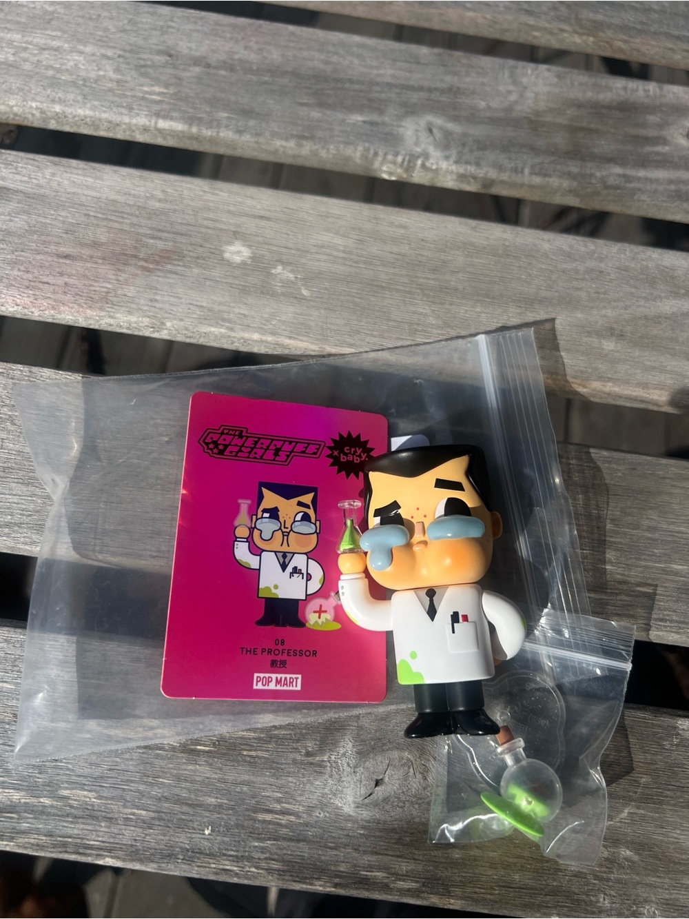 Pop Mart The Professor Vinyl Figure - White Lab Coat, Black Hair